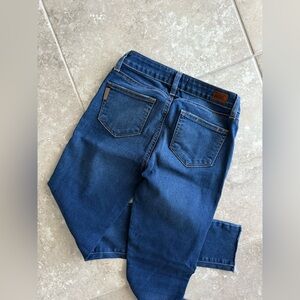 PAIGE Dark Blue Straight Jeans